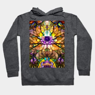 Stained Glass Lotus Flower Hoodie